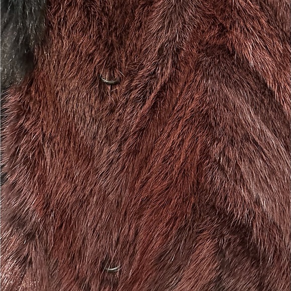Burgundy Mink Jacket - BEST OFFERS - Picture 4 of 8